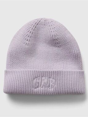 GAP Baby Lilac Ribbed Knit Beanie